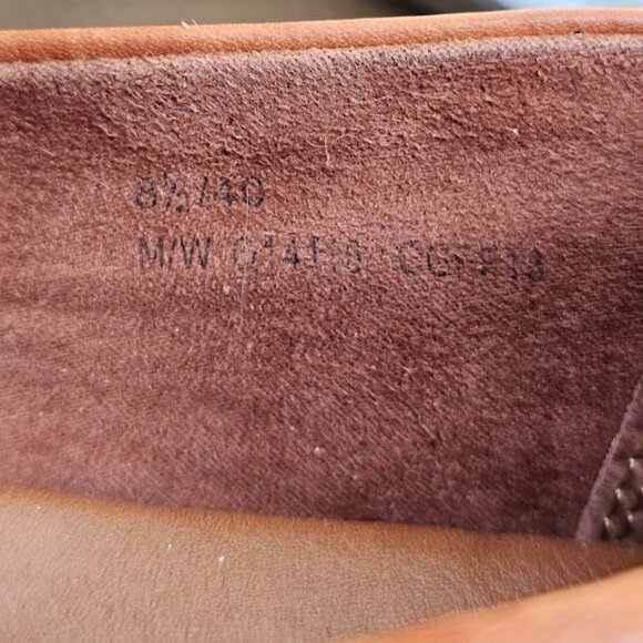 Korks Women 8.5 Brown Leather Studded Pointed Toe Ballet Flat Archival Essential - Picture 8 of 8